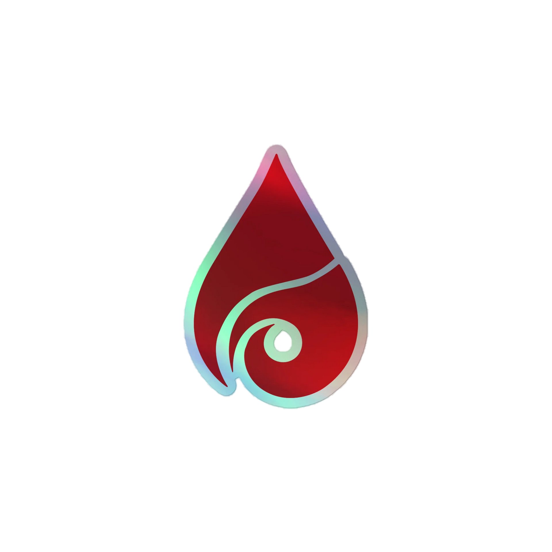 Red Drop Holo Sticker product image (1)