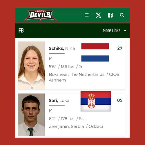 15 days to college football: got distracted at work thinking about Mississippi Valley State’s all-European kicker depth chart...