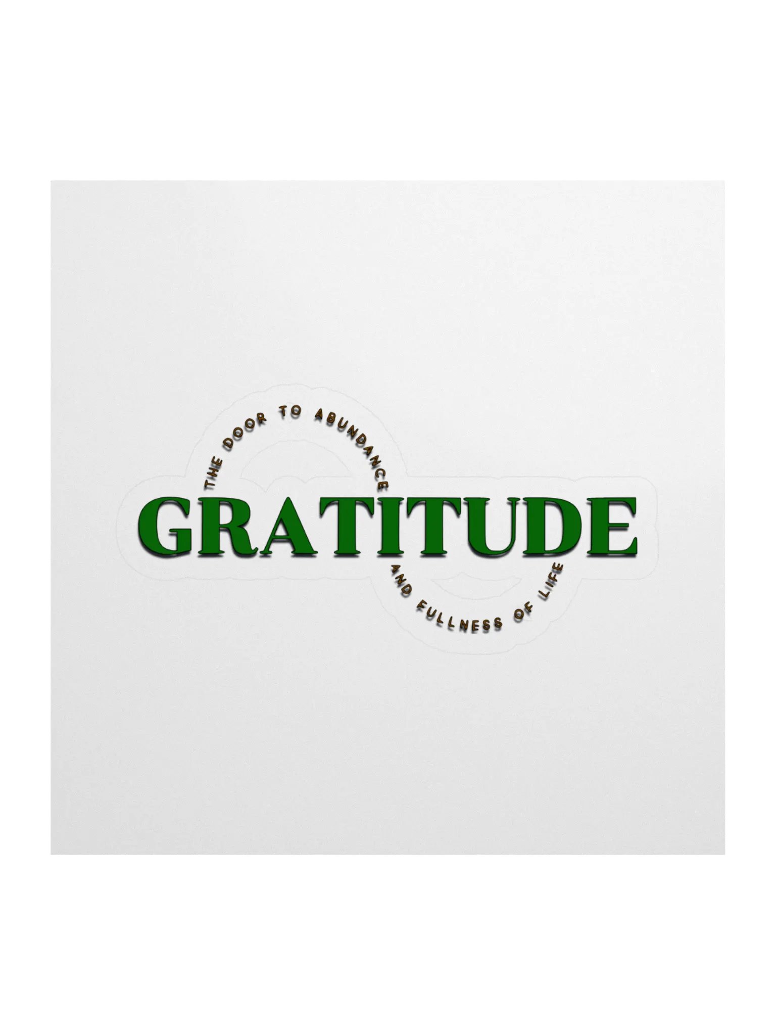 Abundance of Gratitude Kiss Cut Stickers product image (1)