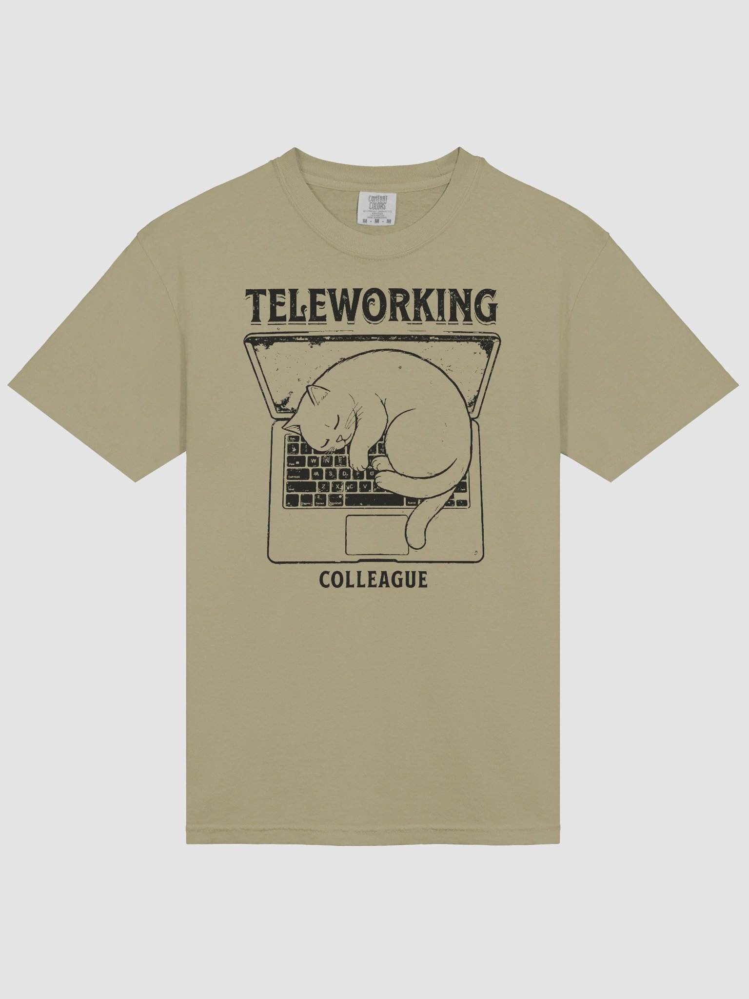 "My New Coworker" Remote Work T-Shirt - Funny Cat Design product image (6)