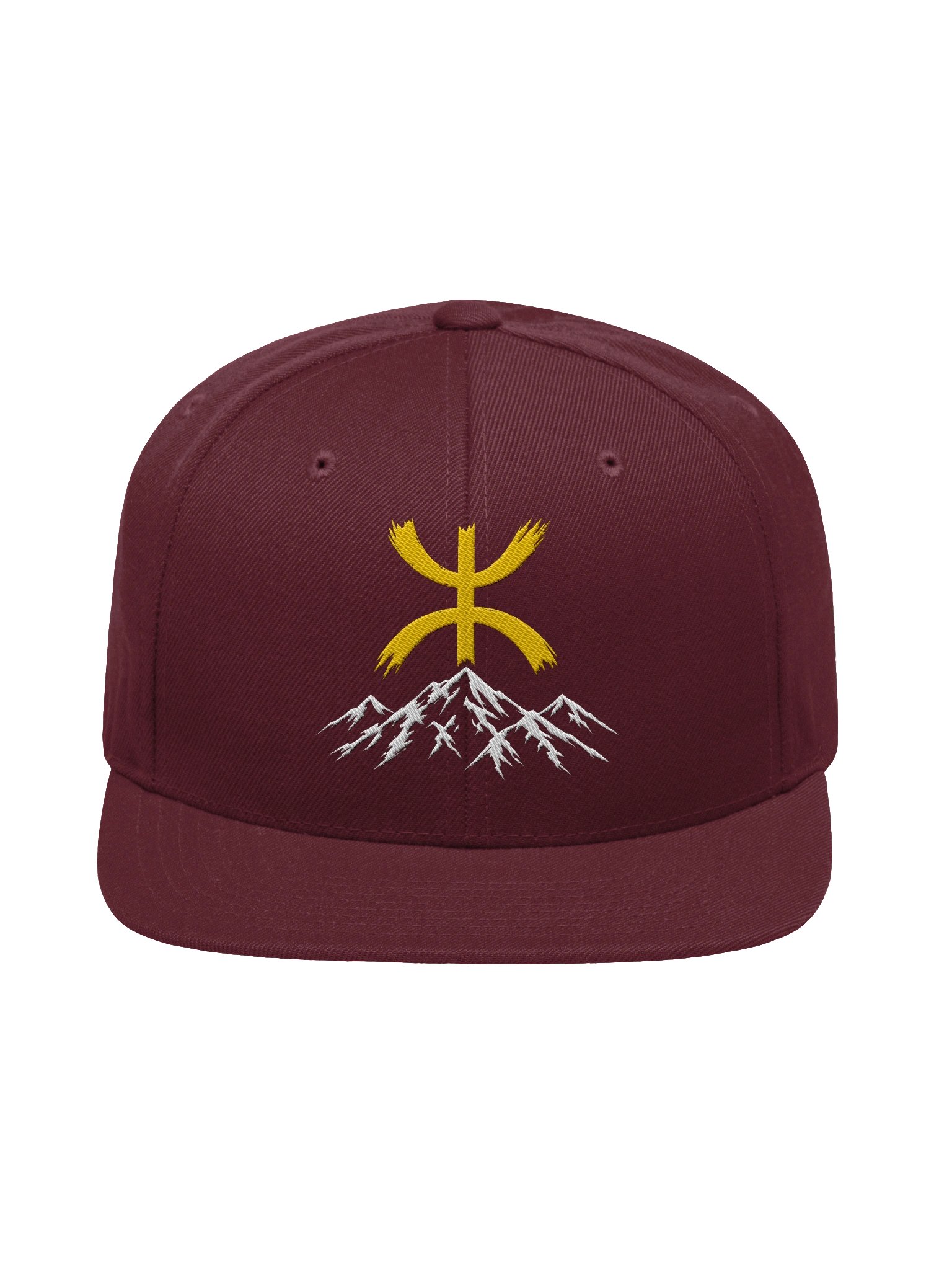 Amazigh Mountain Symbol Snapback – Casquette Yupoong au design berbère audacieux | Mazikna product image (4)