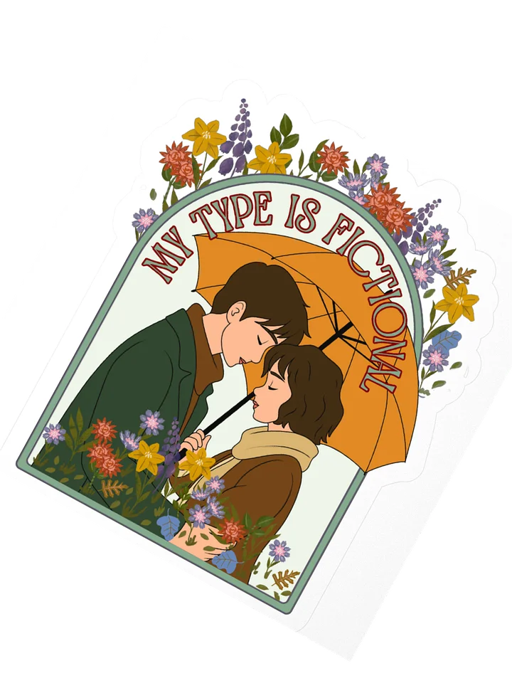 “My Type Is Fictional” – Cozy Literary Romance Art Print product image (5)