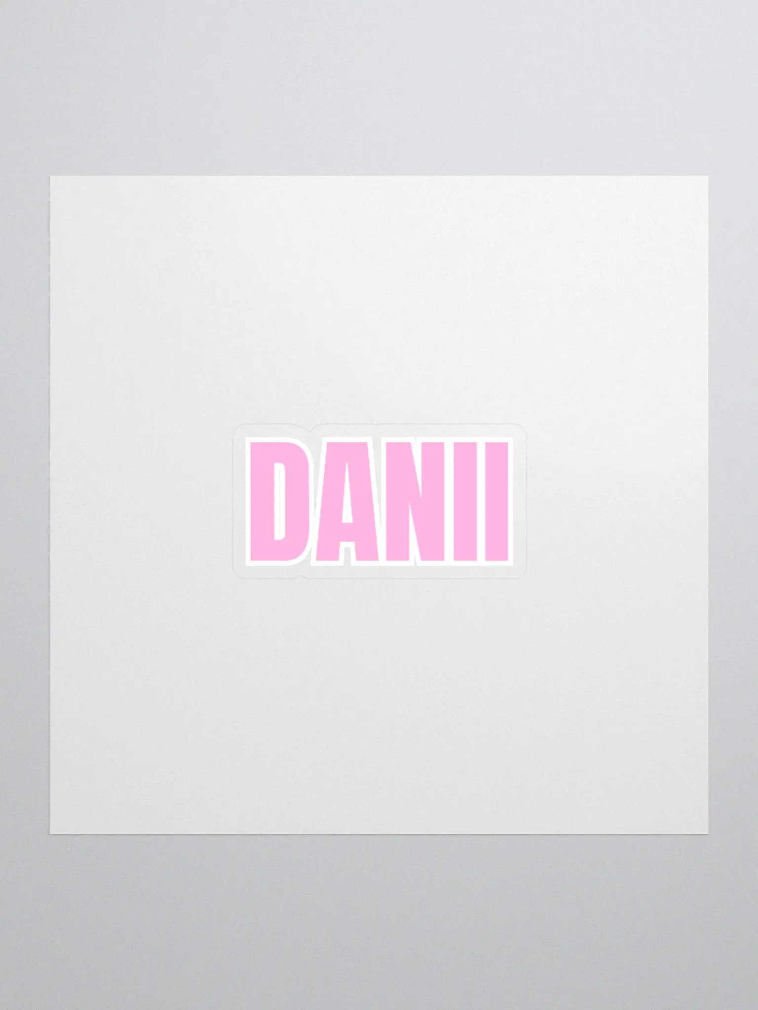 DANII PINK WHITE STICKER product image (1)