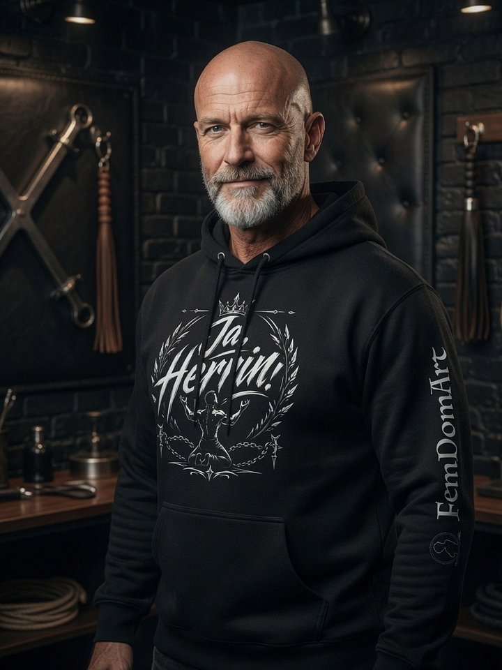 Geboren, um zu dienen – Ja, Herrin! | Dominanter Statement Hoodie product image (1)