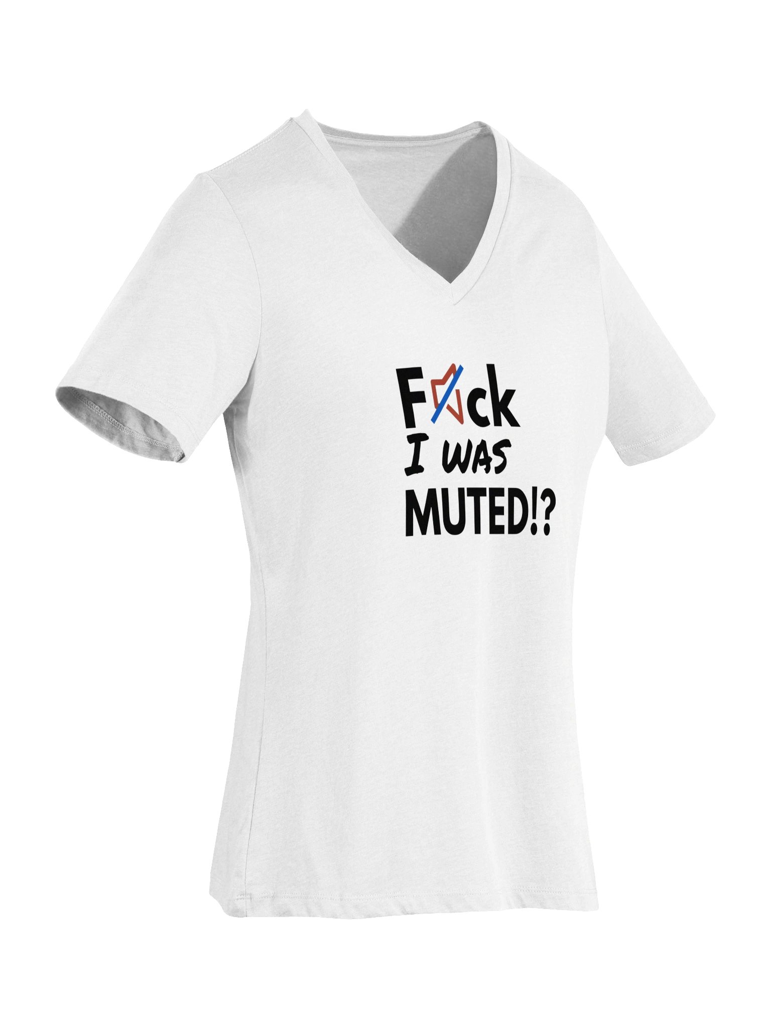 F*ck, I was muted | Bella+Canvas Women's Relaxed V-Neck T-Shirt product image (6)