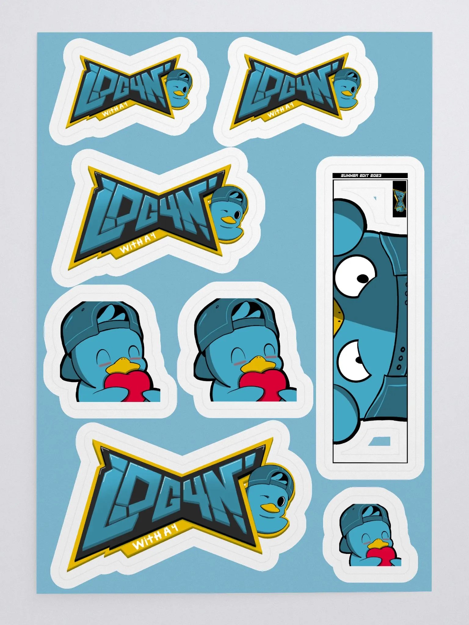 Log4n With A 4 Sticker Sheet product image (1)