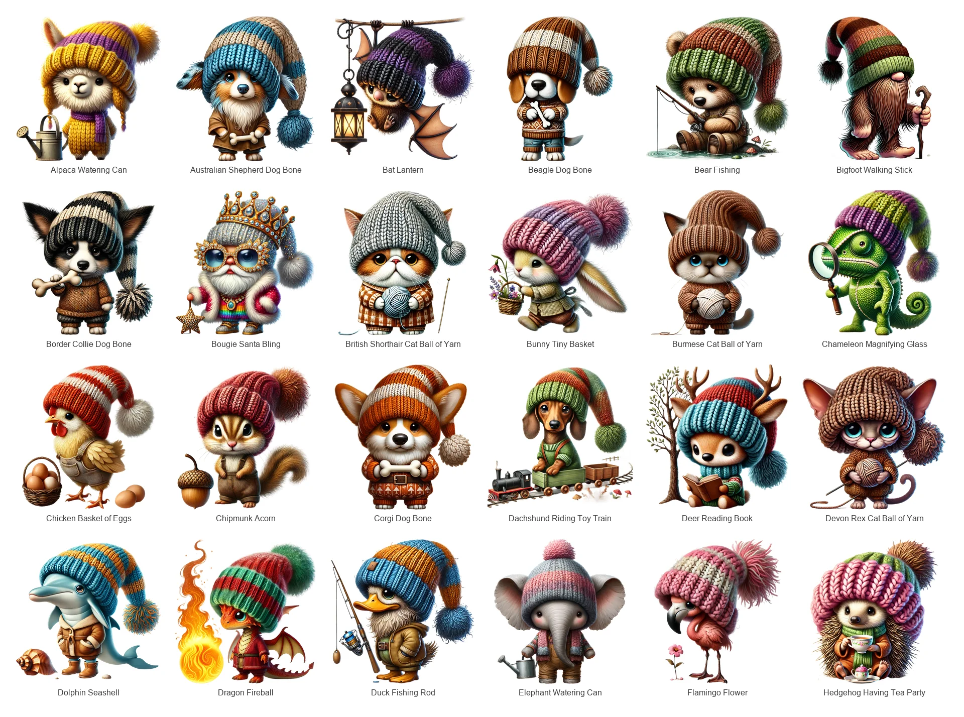 Gnome PNG Bundle Vol 2 | 60 Designs | Commercial Use | Sublimation Clipart product image (2)