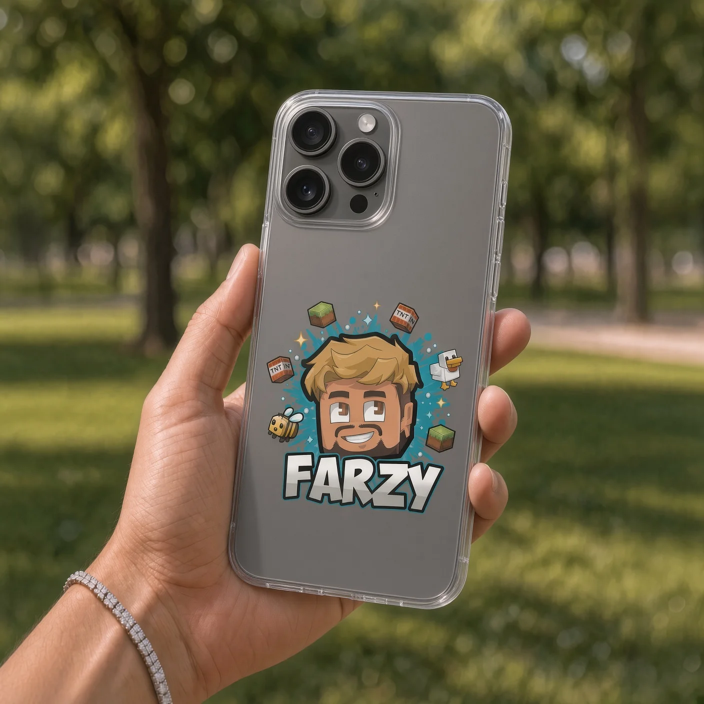 Farzy Splash! Clear iPhone® Case product image