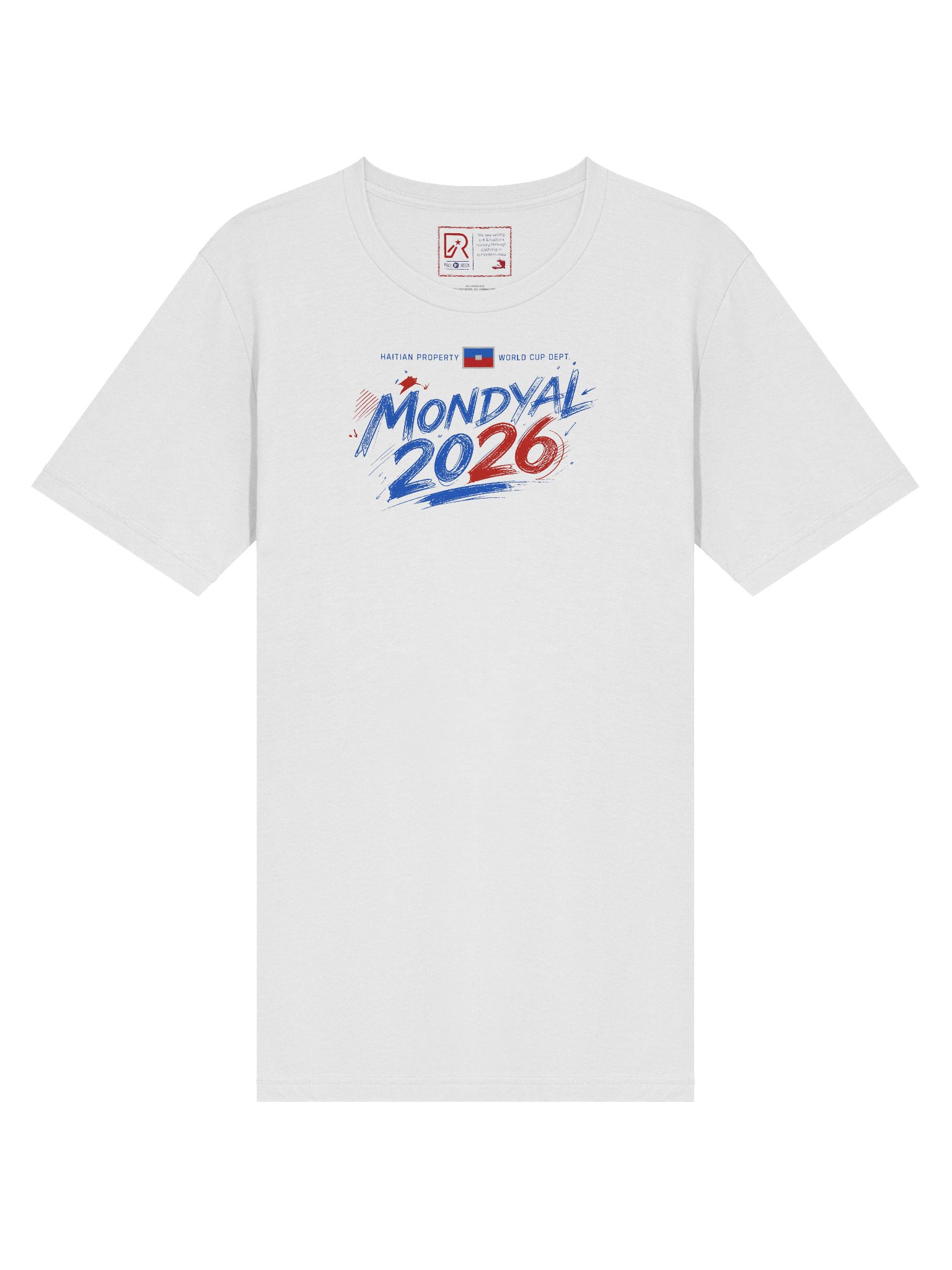 HAITI NAN MONDYAL 2026: Patriotic Tri-Blend Tee product image (3)