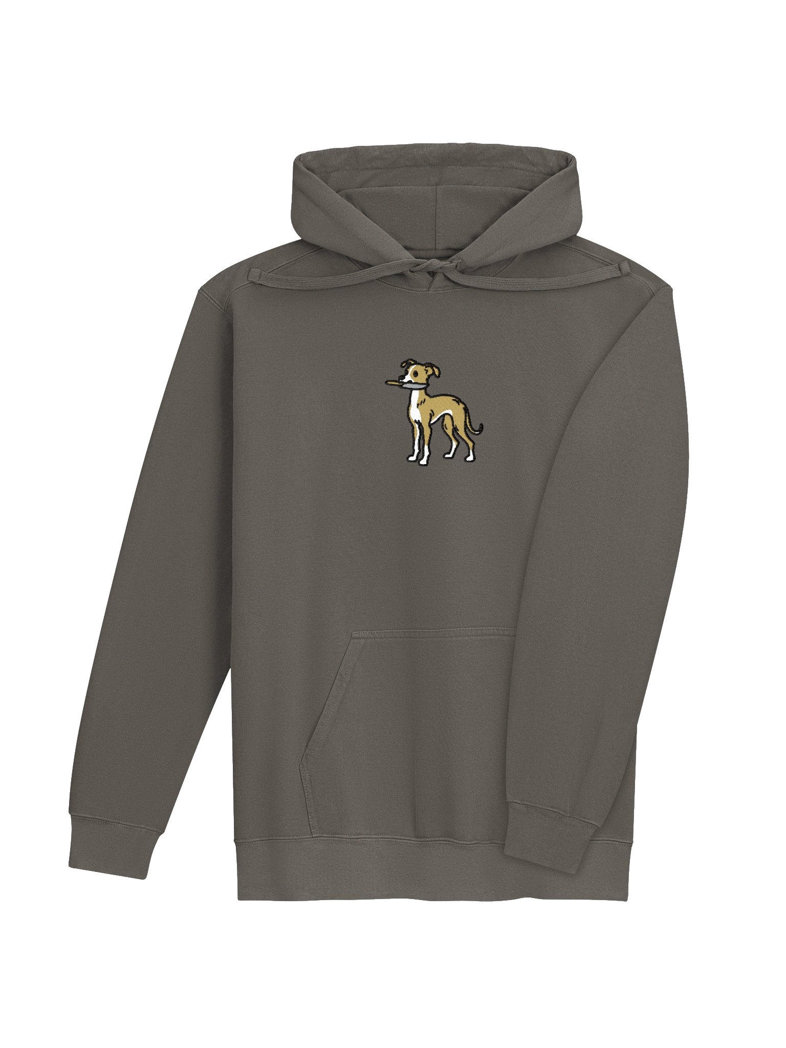 Funny Chibi-Style Italian Greyhound(Tan & White) Embroidered Premium Hoodie product image (20)