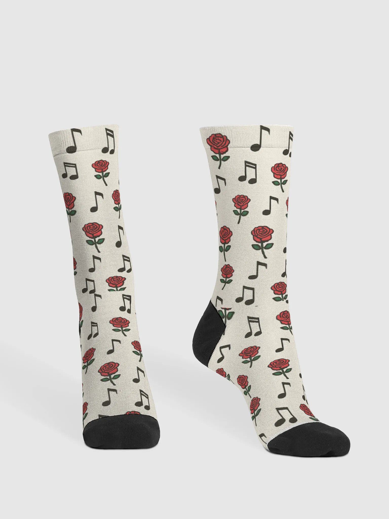 Melodic Rose Recycled Crew Socks product image (2)