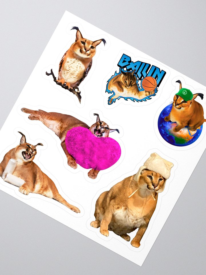 Big Floppa Caracal Sticker Pack product image (2)