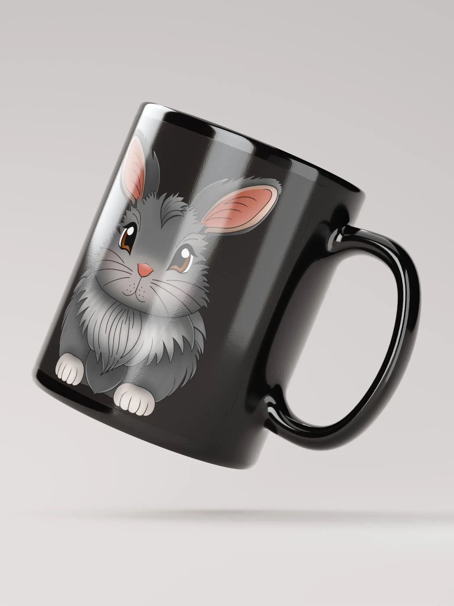 Bun Bun Black Glossy Mug product image (2)