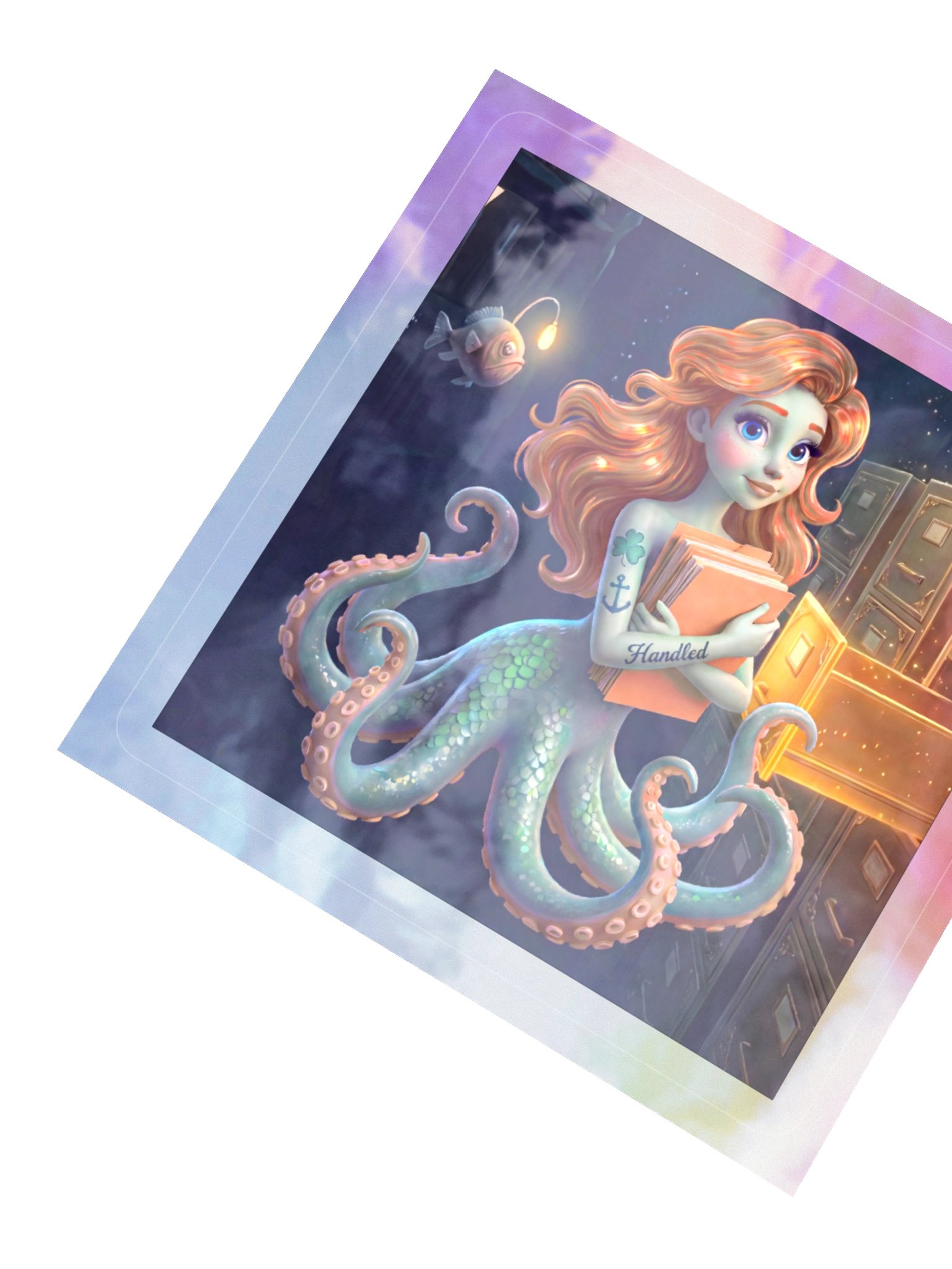 Handled's Ella holographic sticker product image (2)