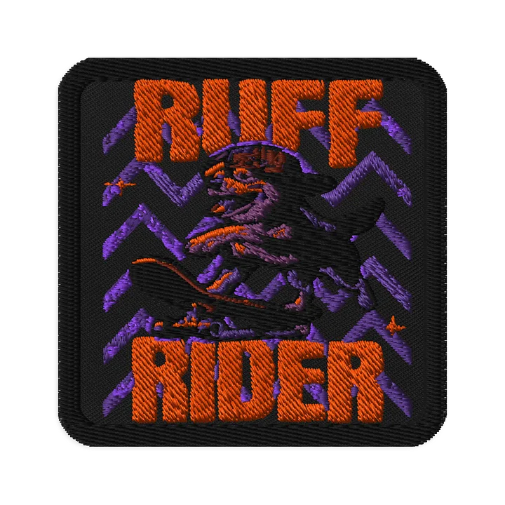 Ruff Rider Skate Dog Embroidered Patch product image (1)