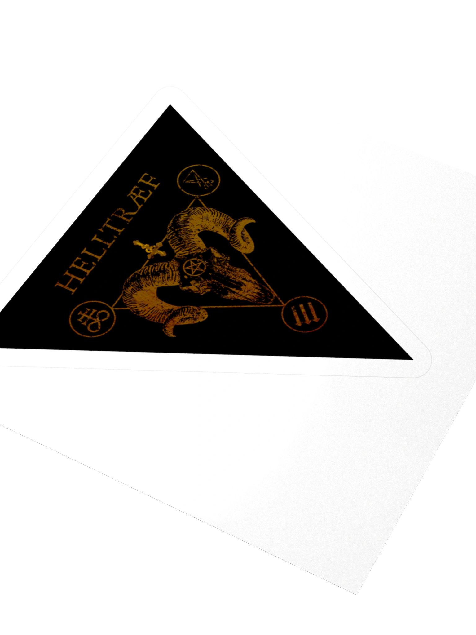 Helltraef Main Logo Triangle Sticker product image (7)