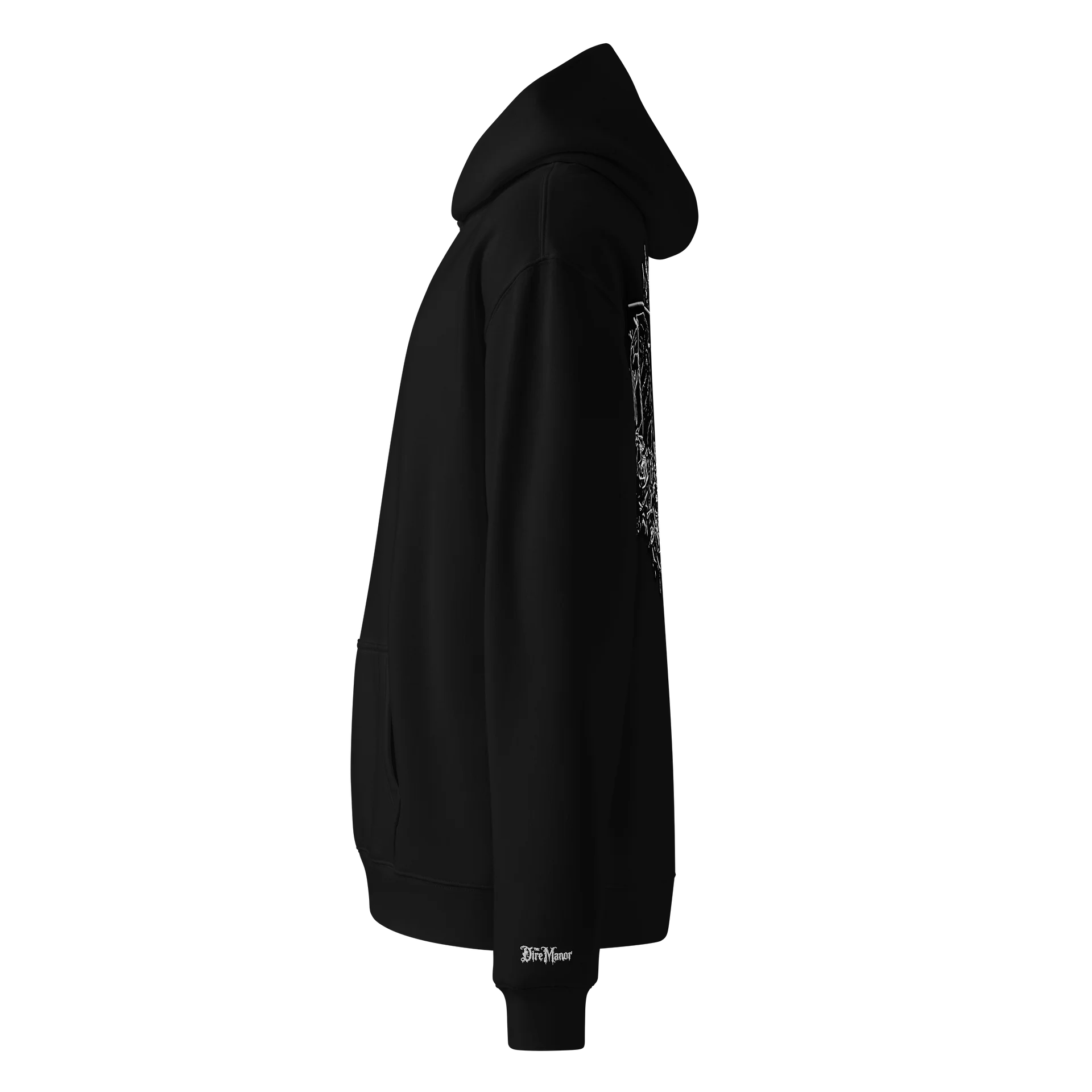 THE DIRE MANOR® — ASHEN RELIC EMBROIDERED HOODIE product image (5)