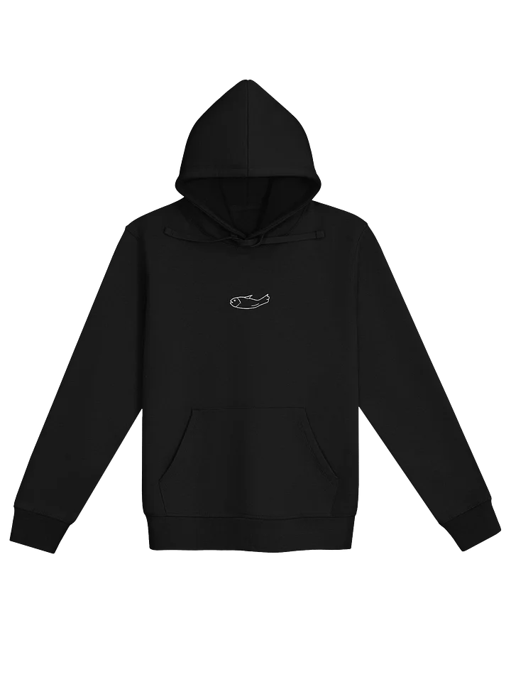 Fish Black Hoodie Embroidered product image (1)