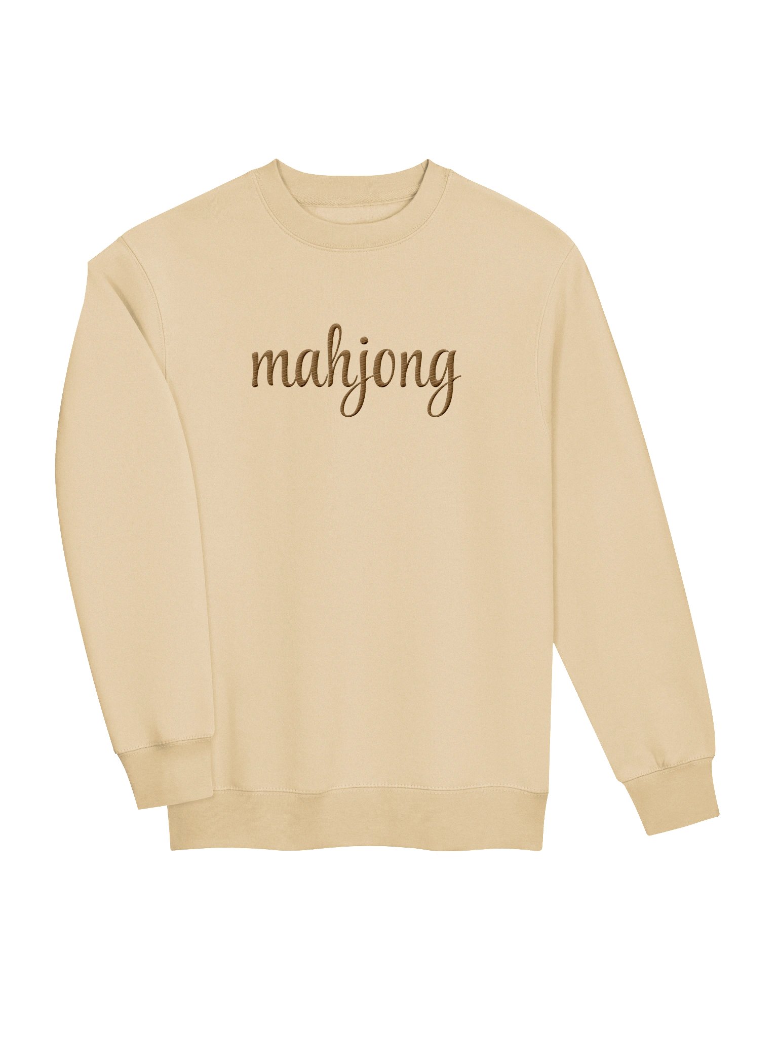 Mahjong Gold Script Embroidered Crewneck product image (3)