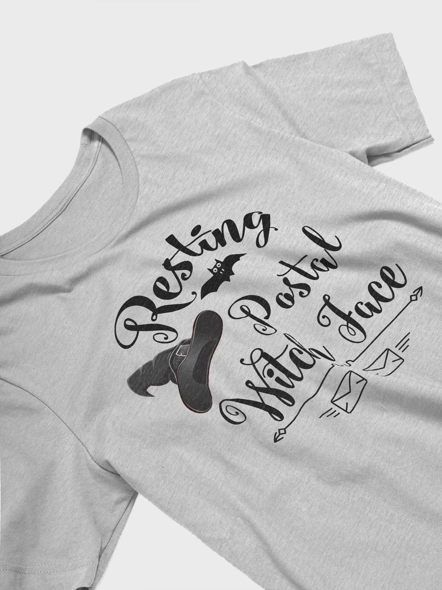 POSTAL WITCH FACE TEE POSTAL WORKER HALLOWEEN product image (8)