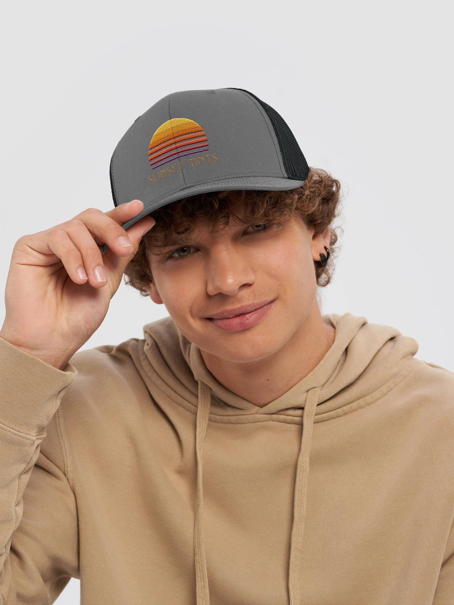 Grey Trucker Hat product image (6)