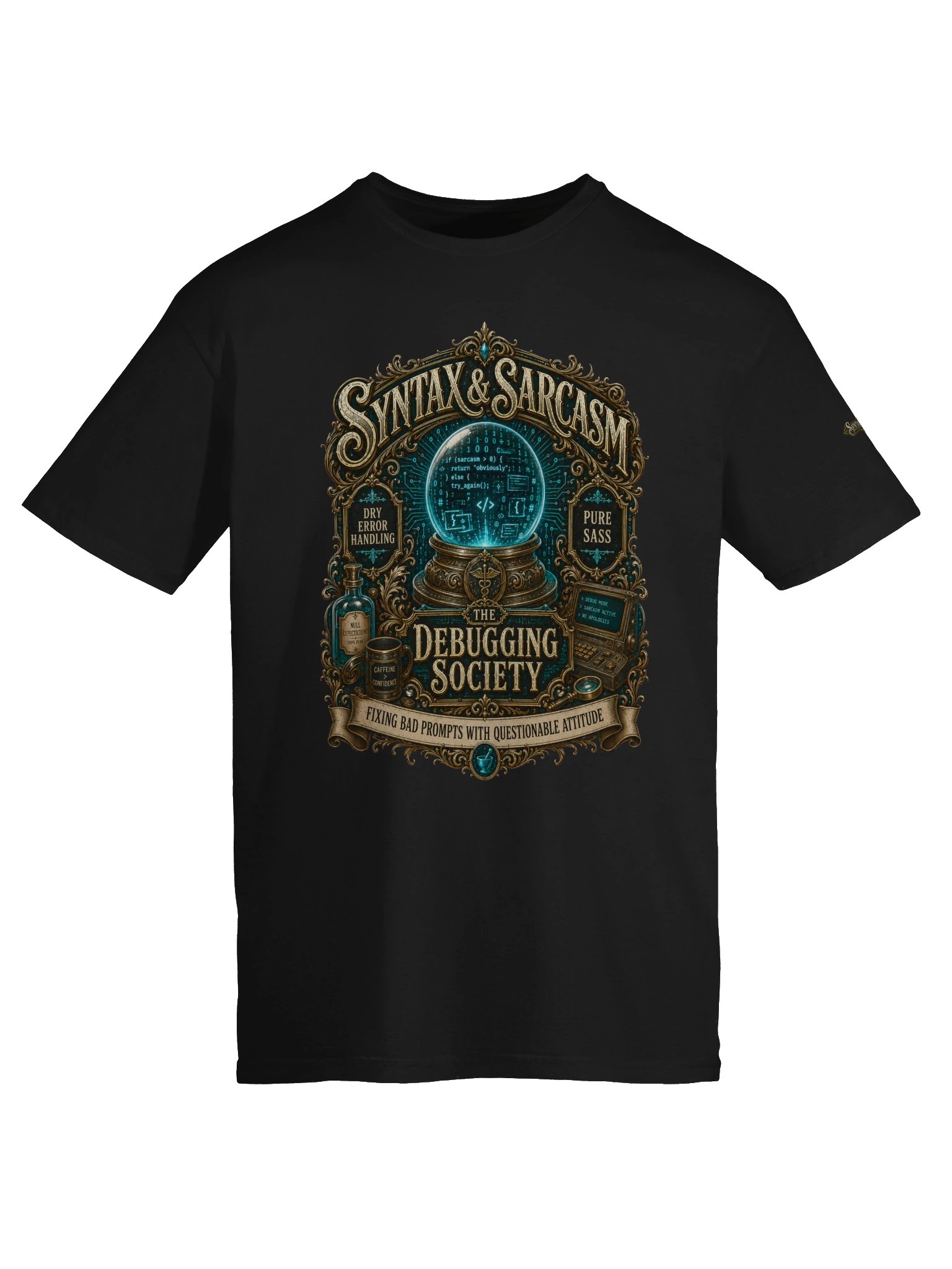 Syntax & Sarcasm Debugging Society Softstyle Coding T-Shirt product image (35)
