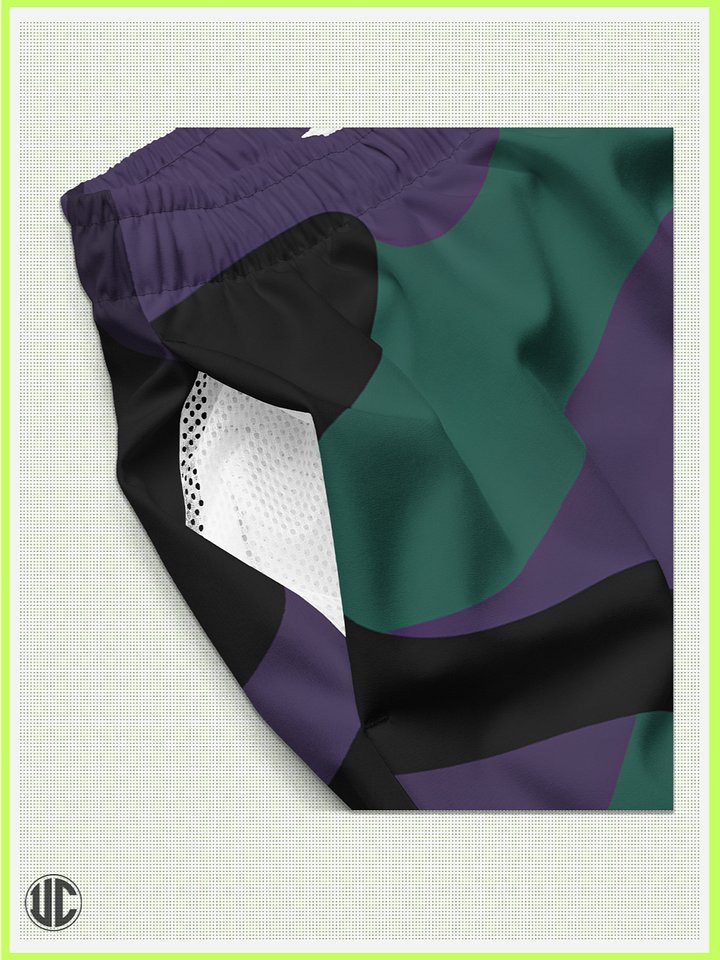 Midnight Purple Camo – Men’s Swim Trunks product image (2)