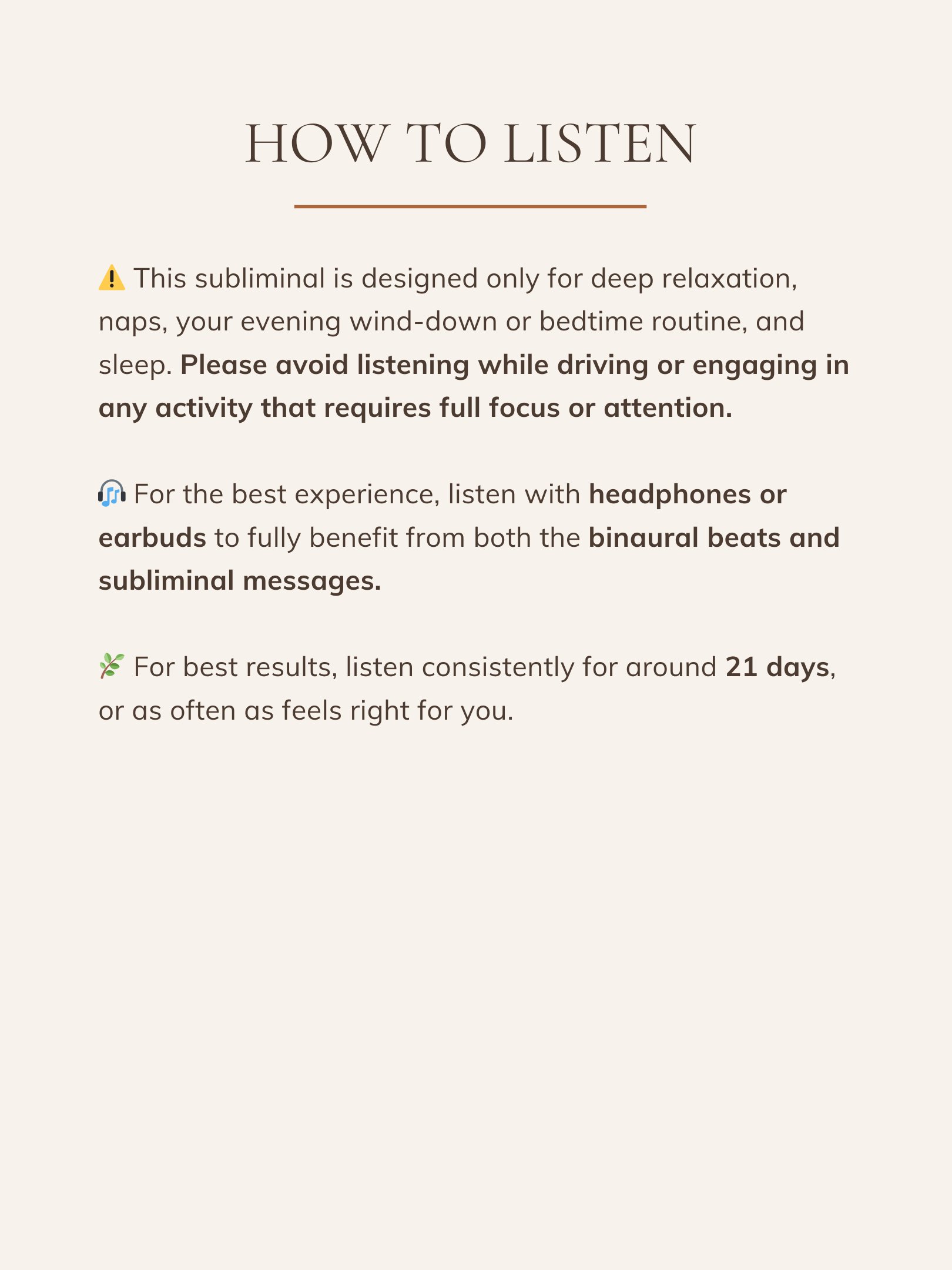 2-Hour Sleep Subliminal to Release Anxiety & Stress (Rain Sounds) | Download Audio MP3 product image (4)