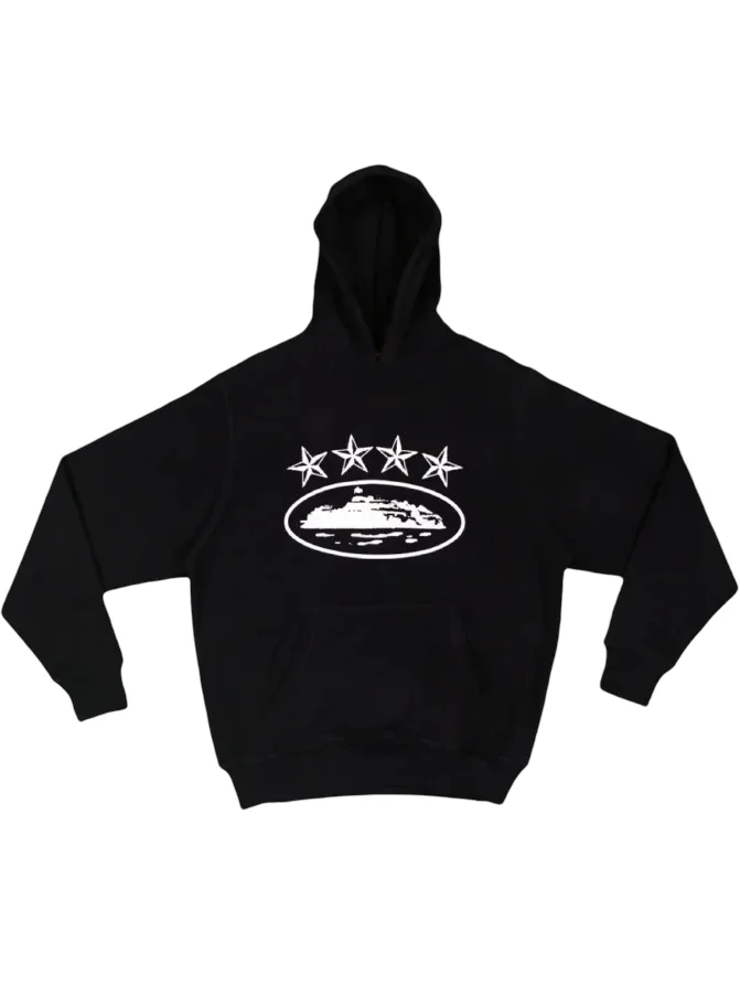 Corteiz 4Starz Alcatraz Hoodie Black product image (1)