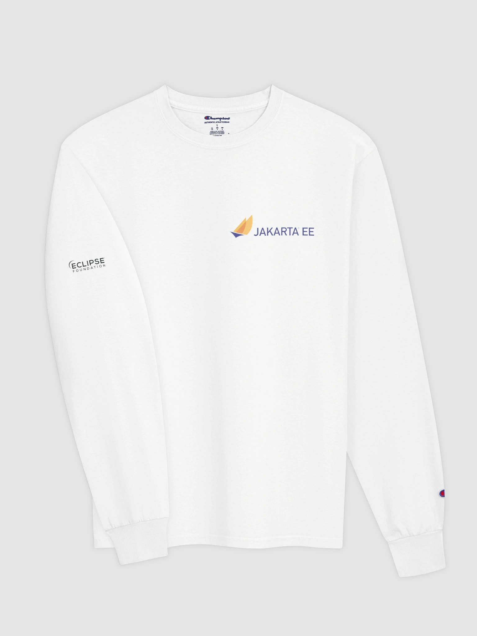 Jakarta EE White Long-Sleeve Tee product image (3)