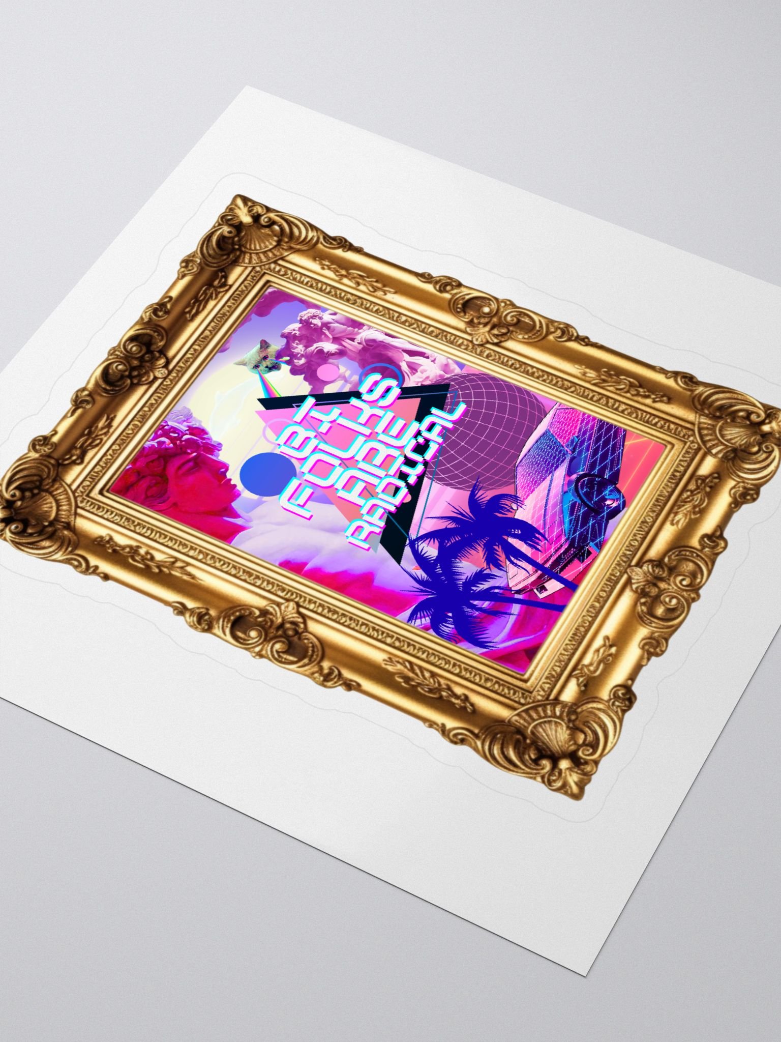 Radical Pride - Bi Folks Are Rad! (STICKER) product image (3)