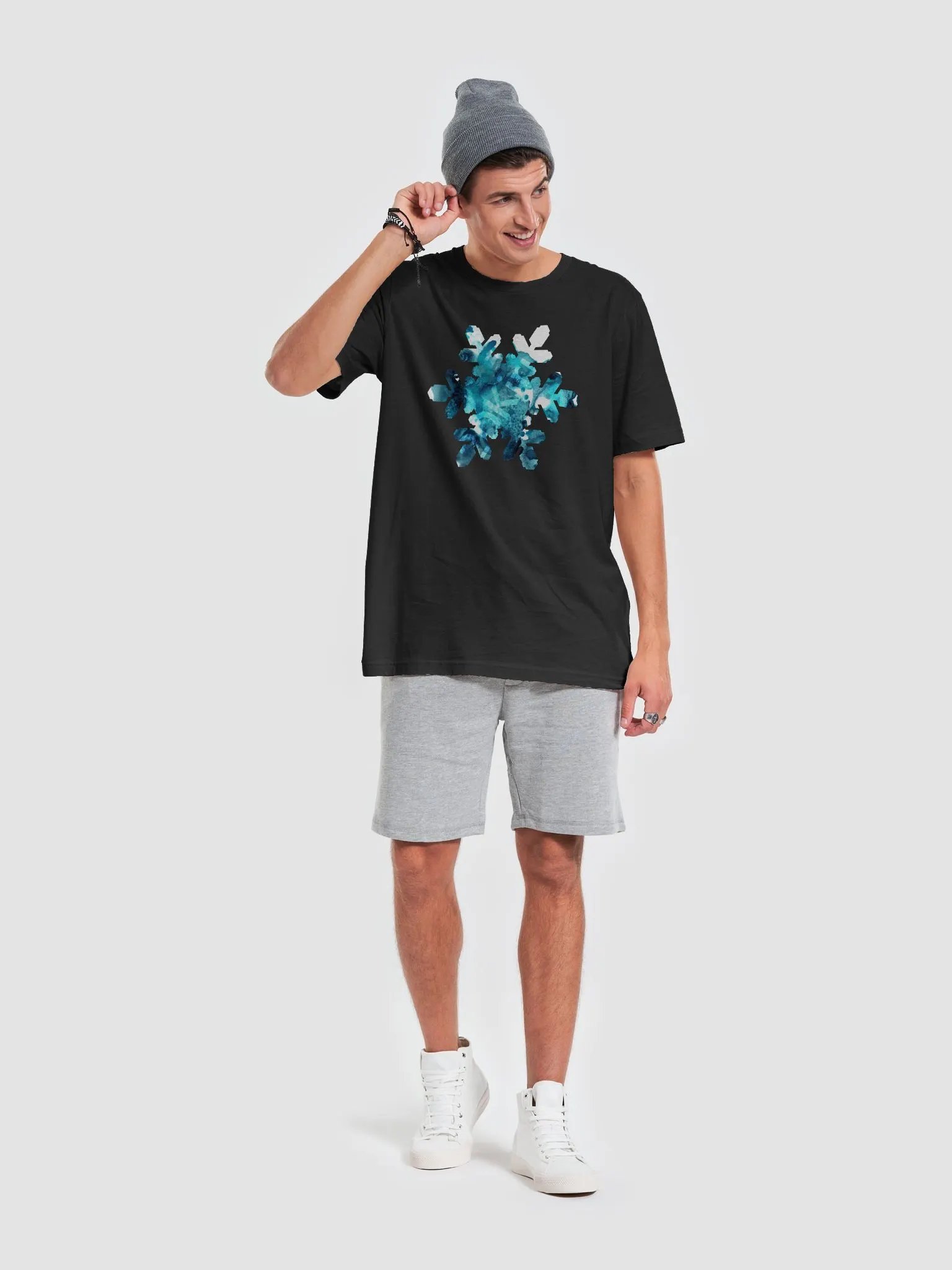Blue Snowflake T-Shirt product image (5)