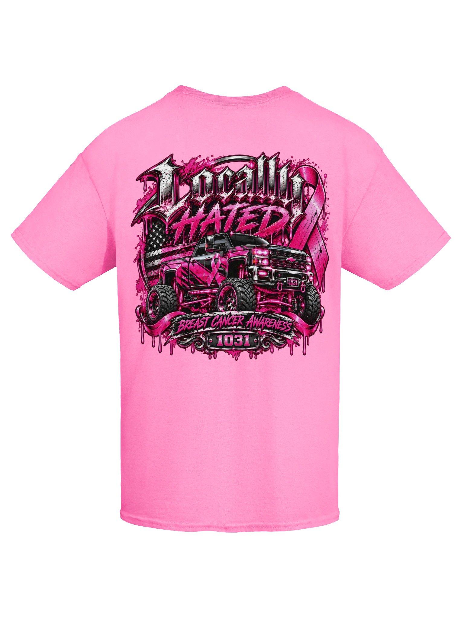 LOCALLY HATED BREAST CANCER AWARENESS TRUCK product image (5)