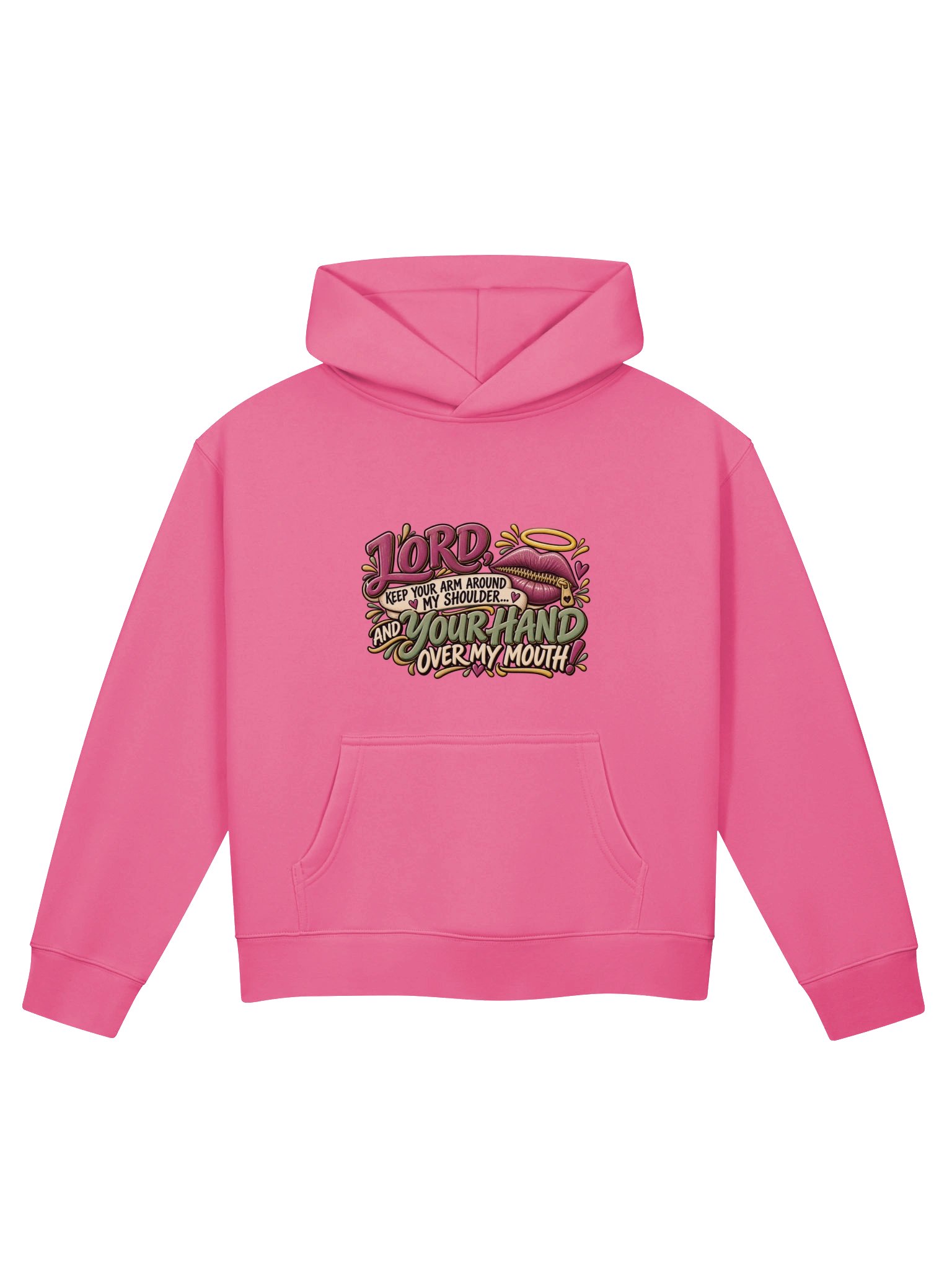 Lord Keep Your Arm Around My Shoulder Funny Faith Hoodie product image (1)