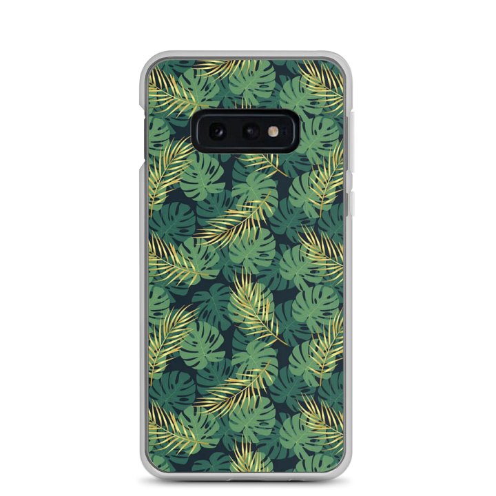 Sleek Protection: Tropical Leaves Design for Samsung Phones product image (1)