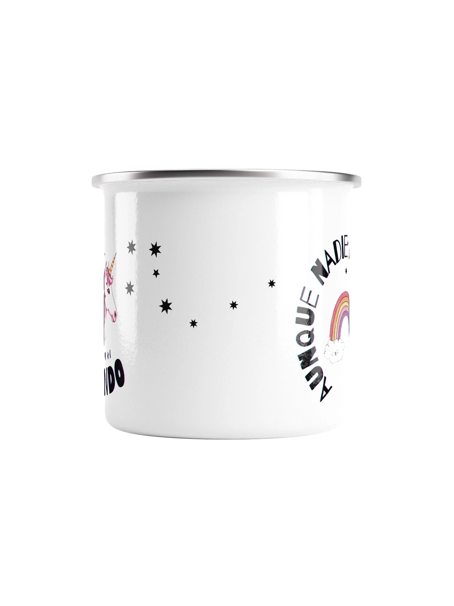 Whimsical Unicorn Adventure Enamel Mug product image (2)
