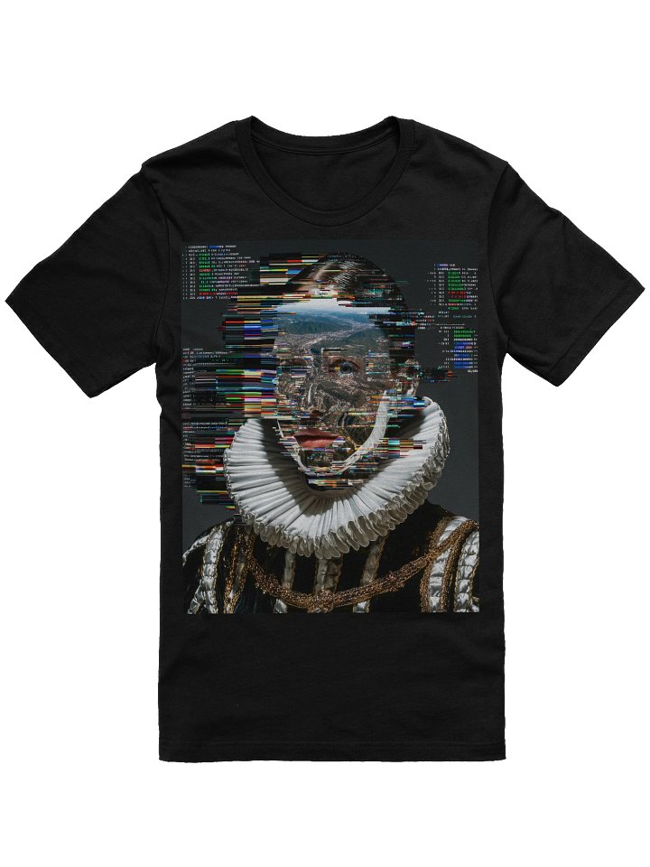 T-Shirt Futuristic Cyberpunk Glitch Renaissance Portrait product image (1)