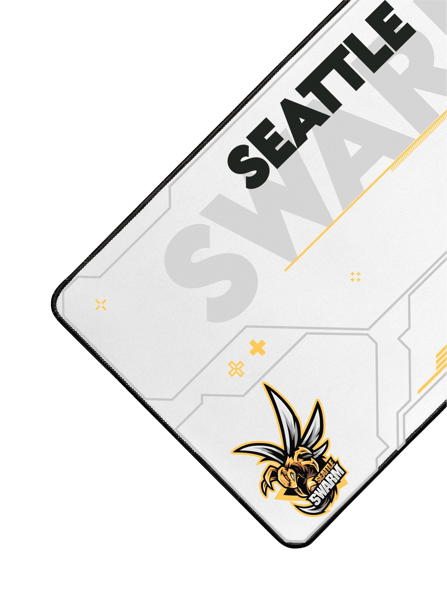 Seattle Swarm White Desk Mat product image (3)