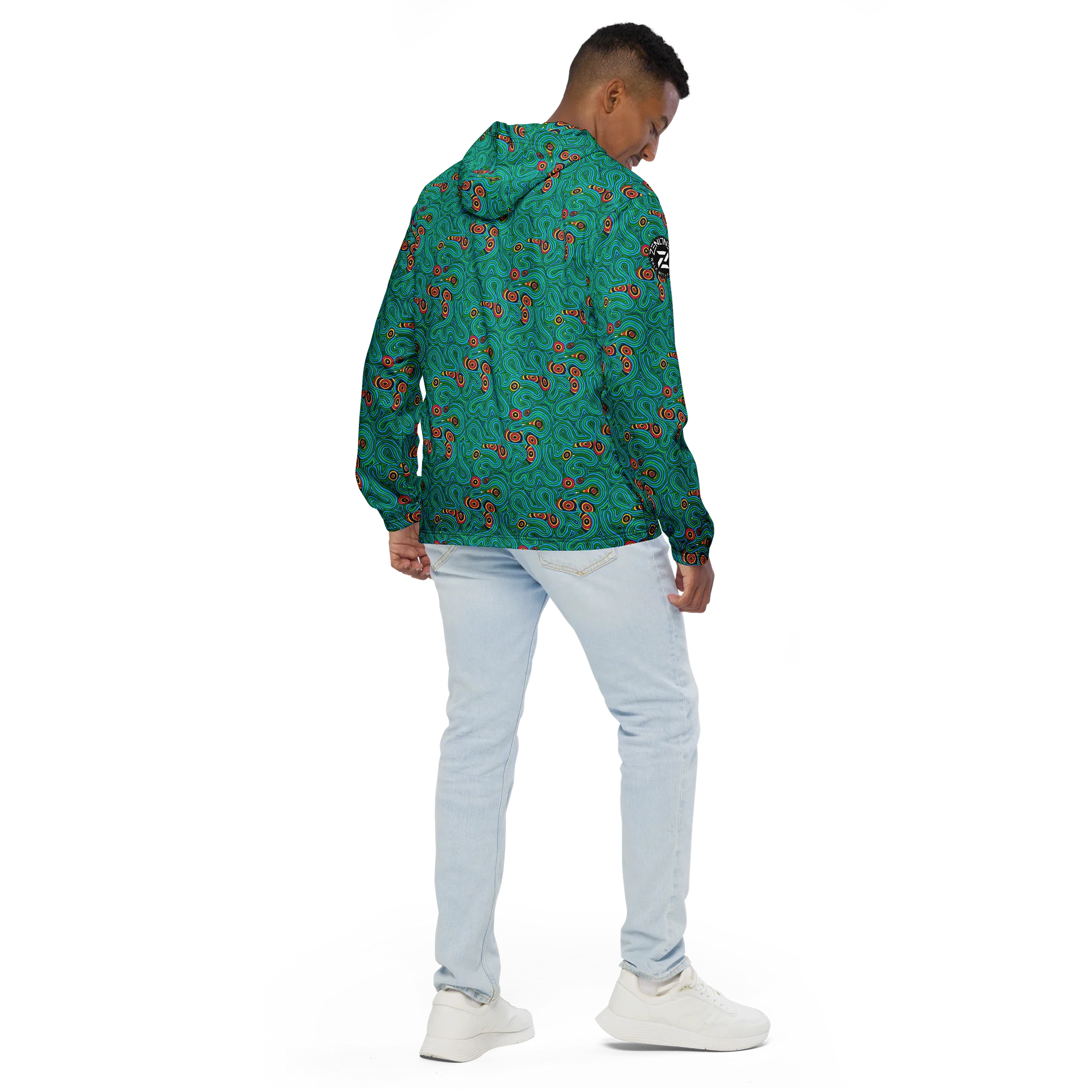 Malachite Dreams 2 Unisex Windbreaker product image (4)