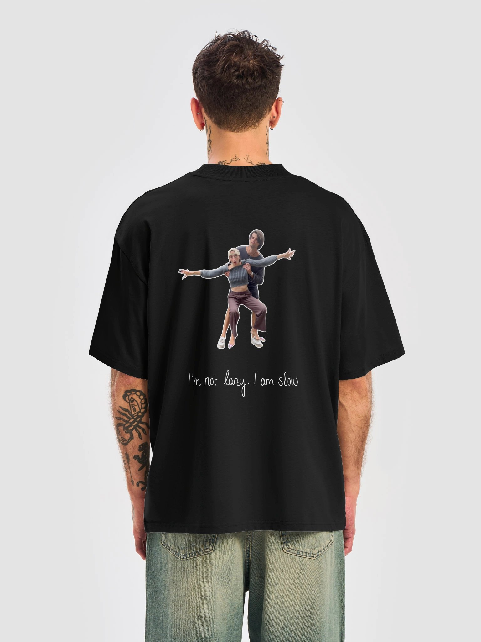 Organic Tee, Oversized, Dark product image (6)