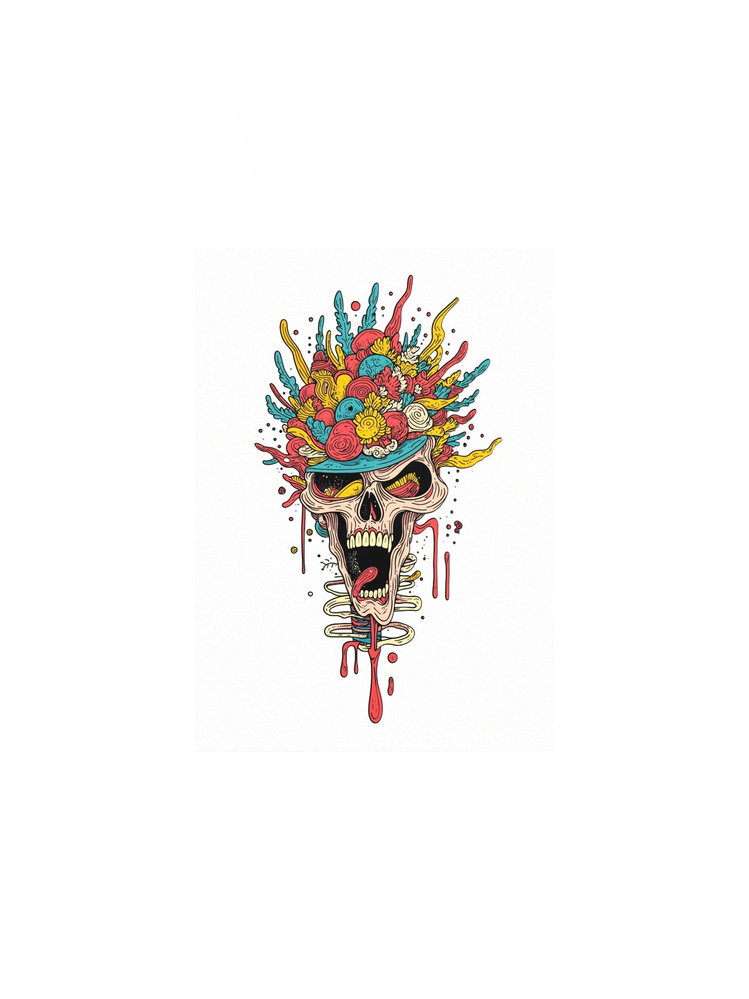 Skull Day Flower Hat product image (1)