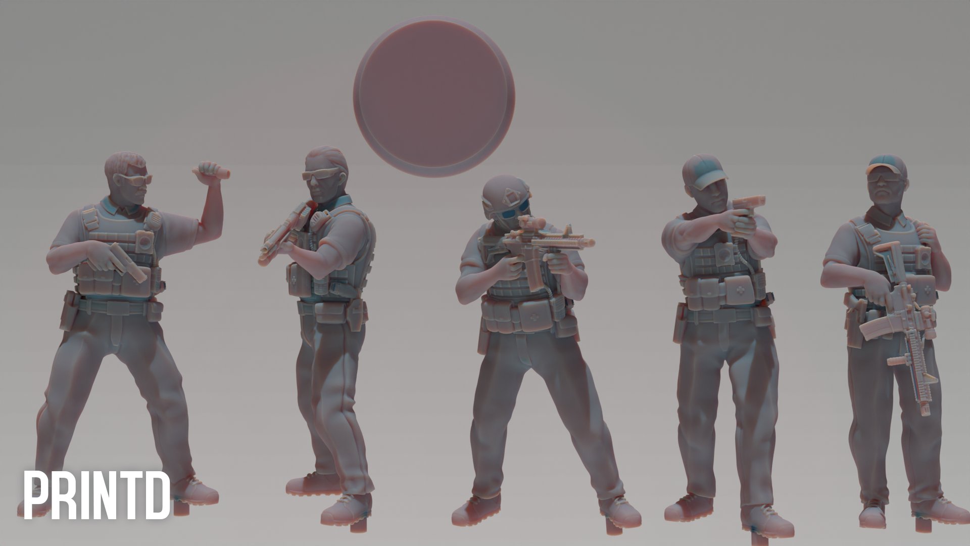 American Law Enforcement Officers - Modern Warfare Wargame Resin Models Zona Alpha product image (2)