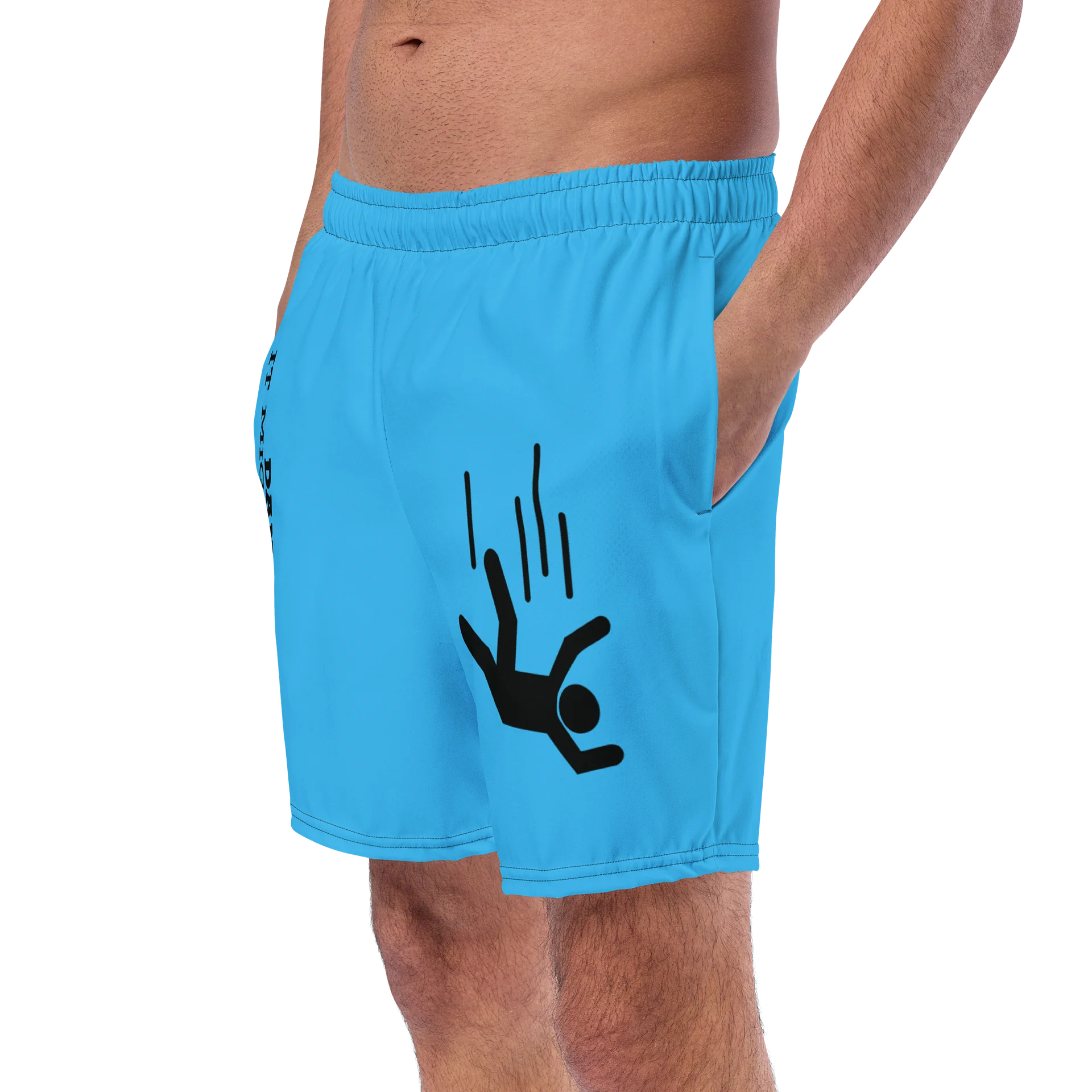 DANGER! - Blue/Black Swim Trunks product image (2)