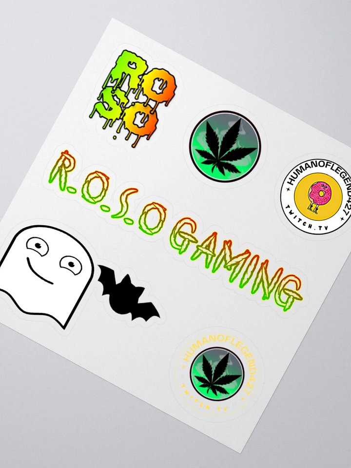 R.O.S.O Gaming Kiss Cut Sticker Pack product image (5)