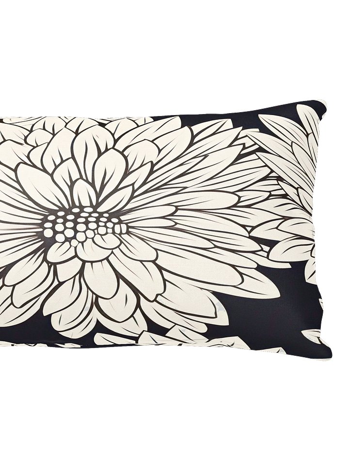 All-over Cream/Black Floral Pillow product image (2)