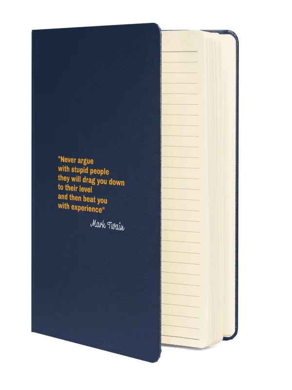 Hardcover Notebook - Twain Navy Blue product image (2)