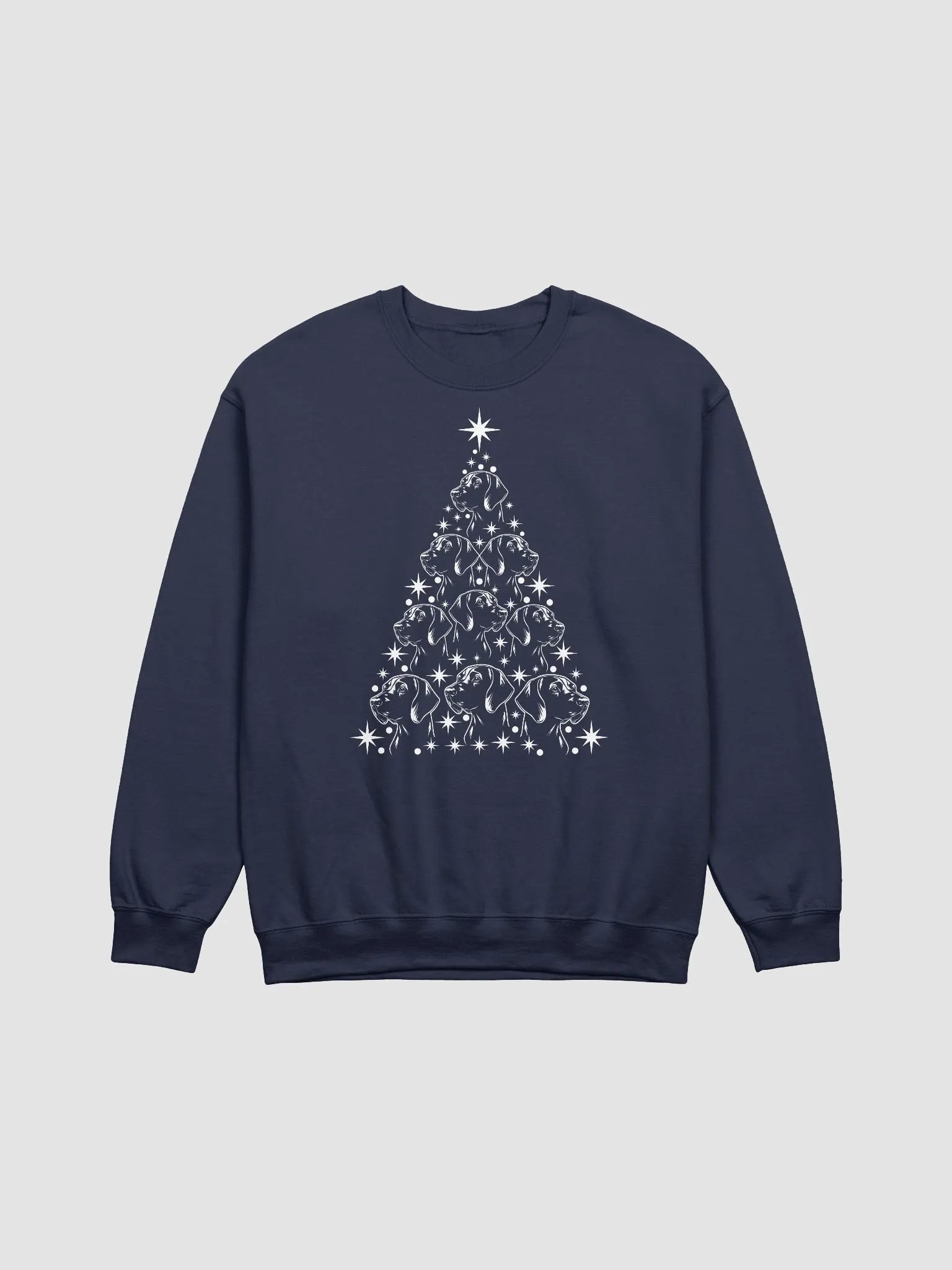 German Shorthaired Pointer Christmas Tree Sweatshirt Design for GSP Paw-rents product image (18)