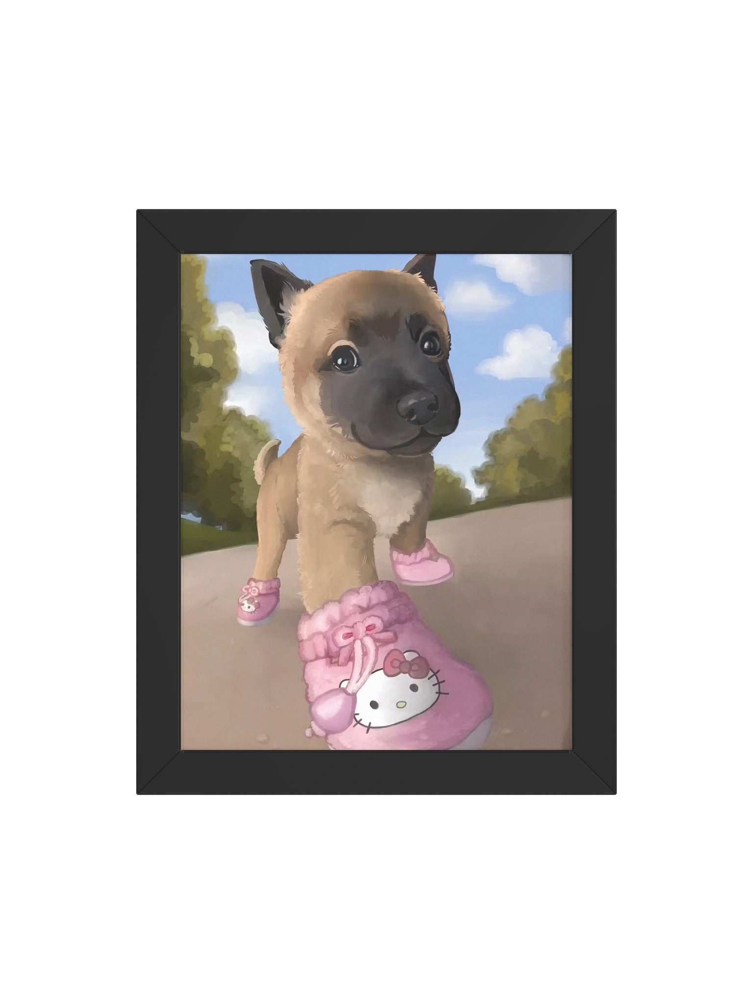 pink shoes framed poster product image (16)