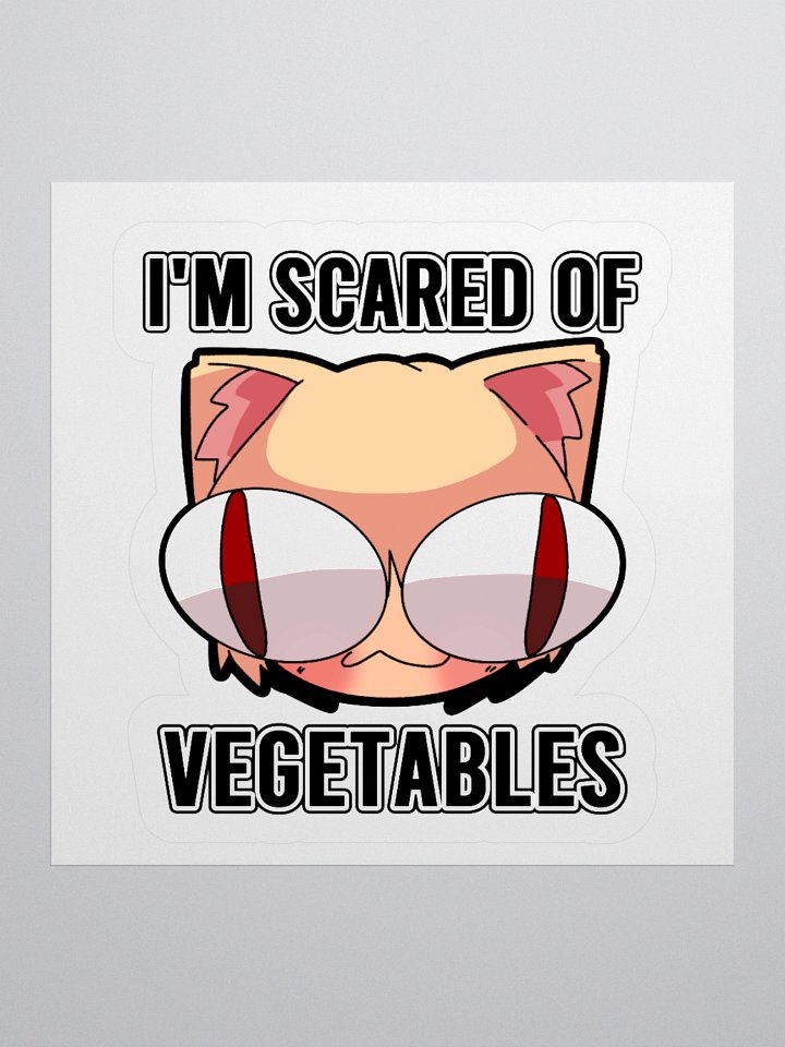 Neco Arc - I'm Scared of Vegetables (kisscut sticker) product image (1)