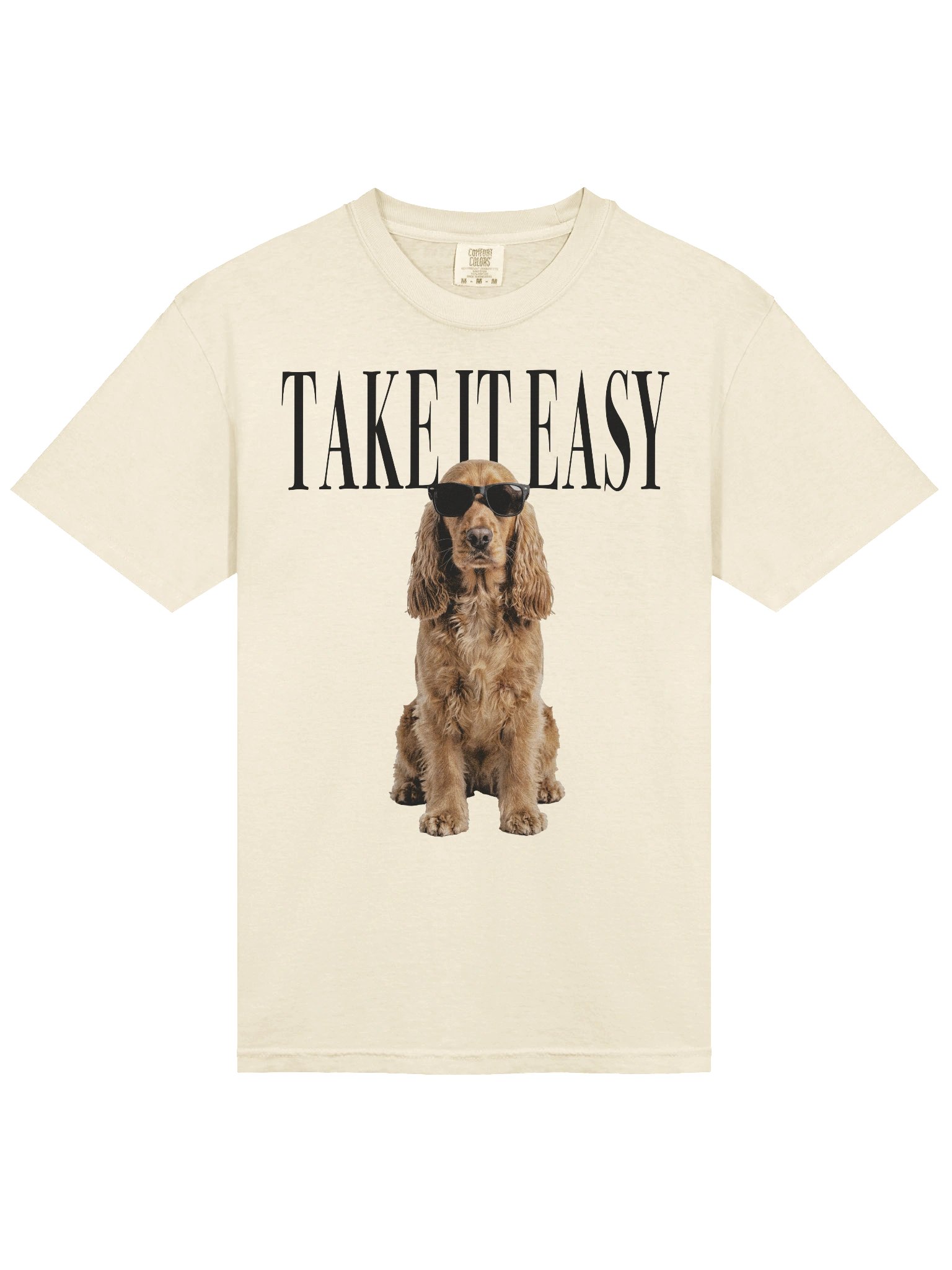 Take It Easy '90s Pop Vintage-Style T-Shirt for English Cocker Spaniel(Brown) Owners product image (6)